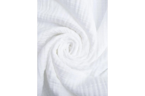 Муслинова пеленка(покрывало) "Белая " 95*135см 