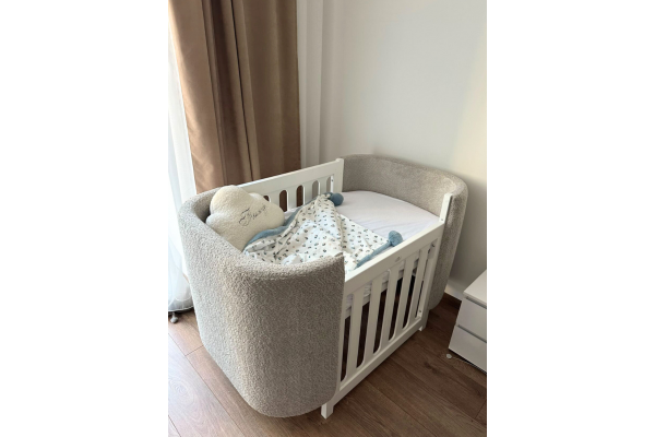 Дитяче ліжечко трансформер Ovalbed  3в1 Buckle Grey
