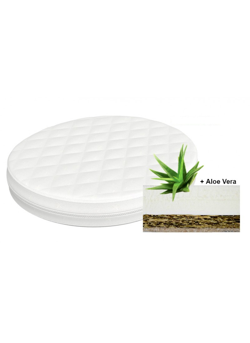 Матрас круглый Vip Aloe Vera водоросли+ латекс 70*70см (фито-эргономичный)